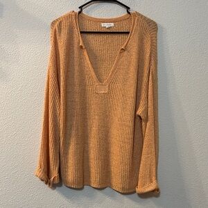 Blu Pepper Apricot Knit Top